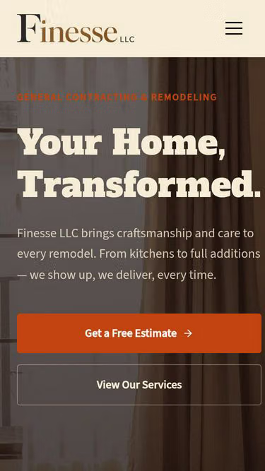 Screenshot of finesse.llc