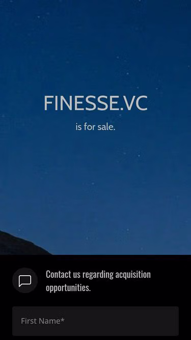 Screenshot of finesse.vc
