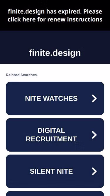 Screenshot of finite.design