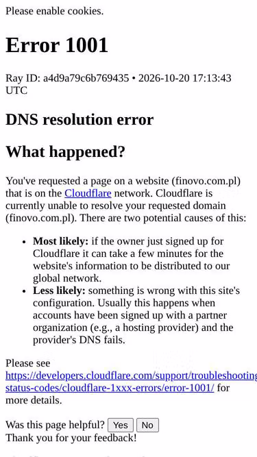 Screenshot of finovo.com.pl