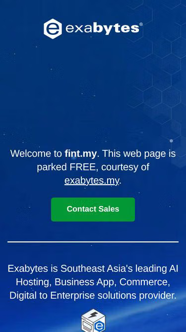 Screenshot of fint.my