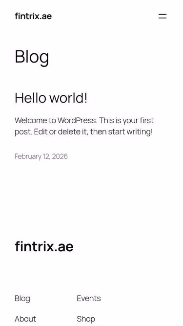 Screenshot of fintrix.ae