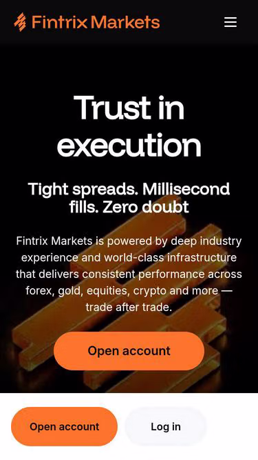Screenshot of fintrix.trading