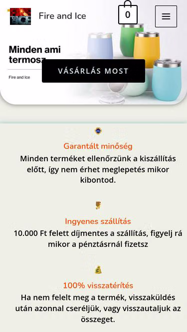 Screenshot of fireandice.hu