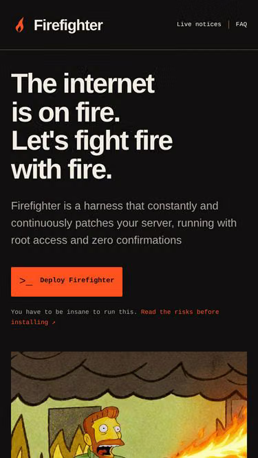 Screenshot of firefighter.sh