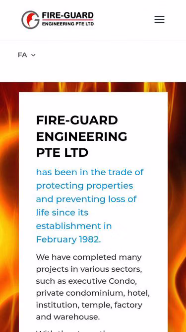 Screenshot of fireguard.com.sg