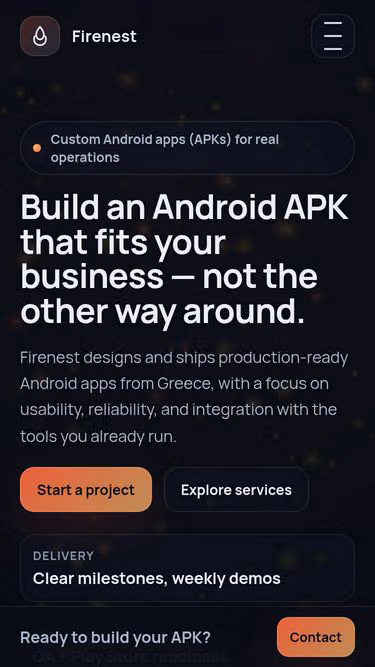 Screenshot of firenest.gr