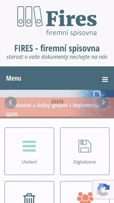 Screenshot of fires.cz