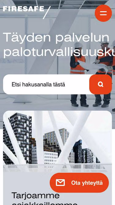 Screenshot of firesafe.fi