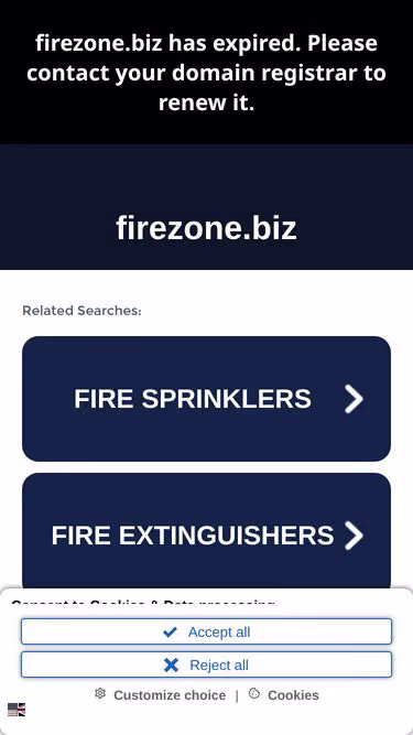 Screenshot of firezone.biz