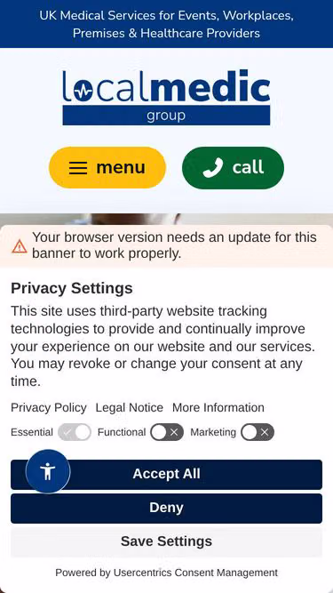 Screenshot of firstaid.company