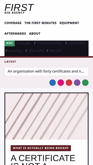 Screenshot of firstaid.international