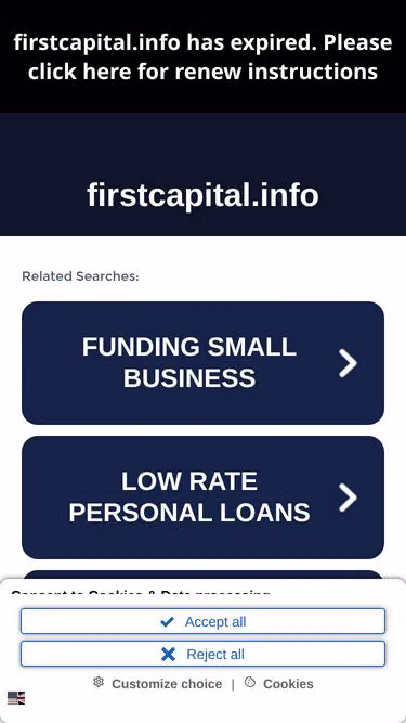 Screenshot of firstcapital.info