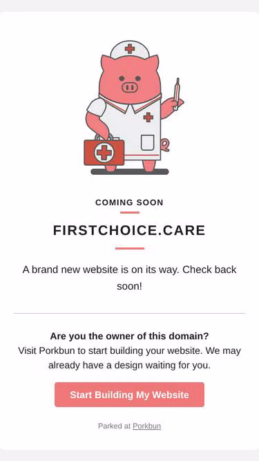 Screenshot of firstchoice.care