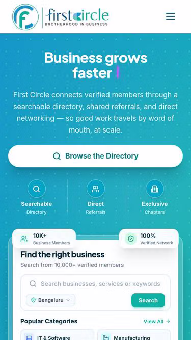 Screenshot of firstcircle.biz