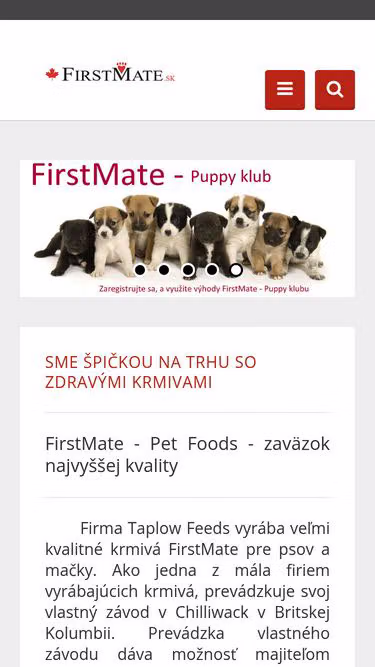Screenshot of firstmate.sk