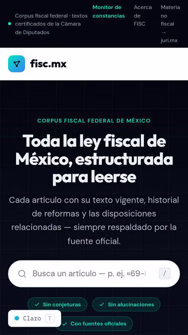 Screenshot of fisc.mx