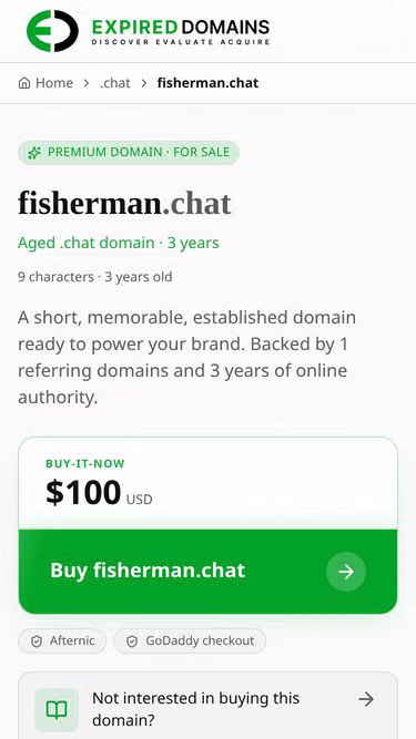 Screenshot of fisherman.chat