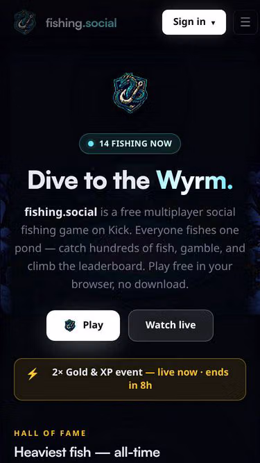 Screenshot of fishing.social