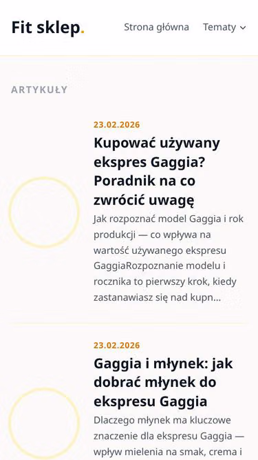Screenshot of fit.sklep.pl