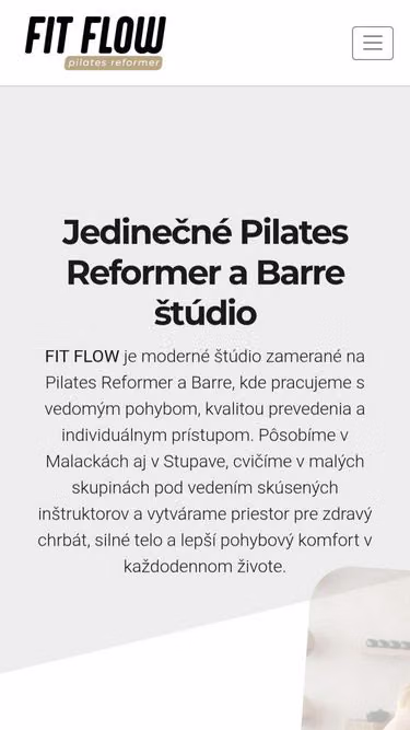 Screenshot of fitflow.sk