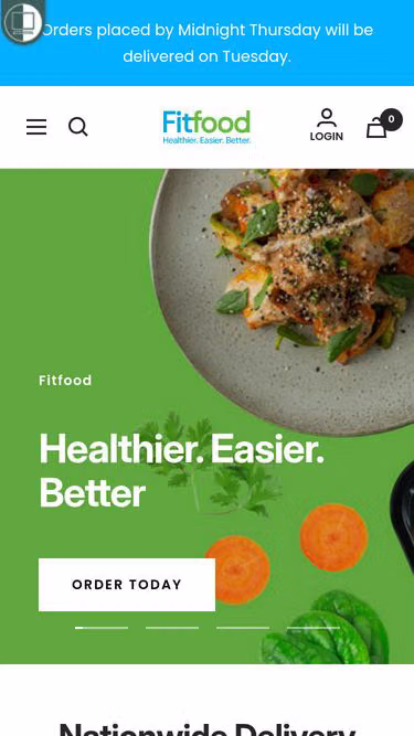 Screenshot of fitfood.nz