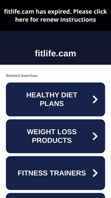 Screenshot of fitlife.cam