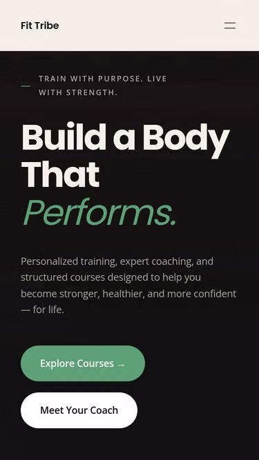 Screenshot of fittribe.ru