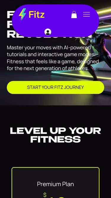 Screenshot of fitz.training