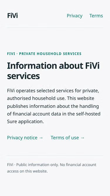 Screenshot of fivi.eu