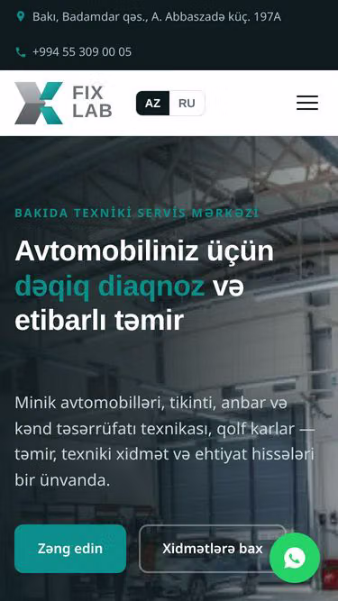 Screenshot of fixlab.az