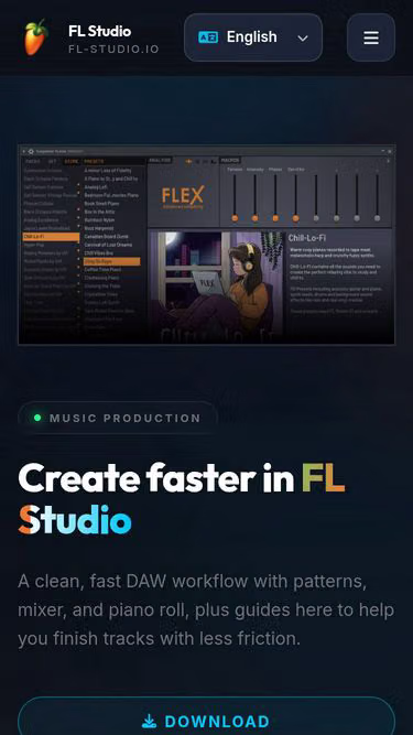 Screenshot of fl-studio.io