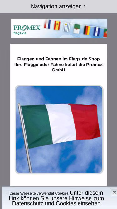 Screenshot of flags.de