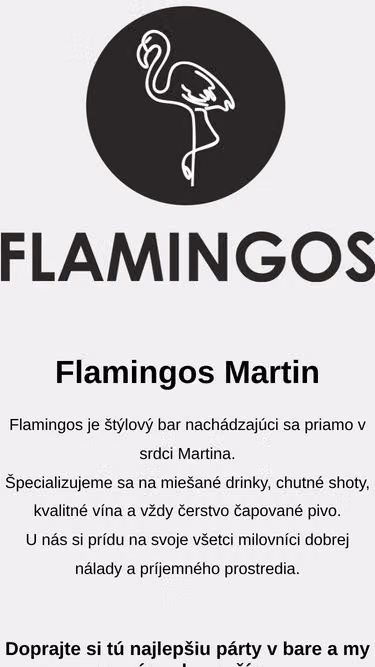 Screenshot of flamingos.sk