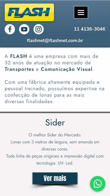 Screenshot of flashnet.com.br