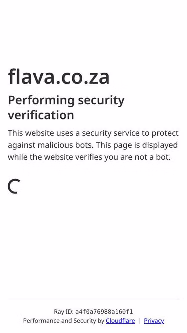 Screenshot of flava.co.za