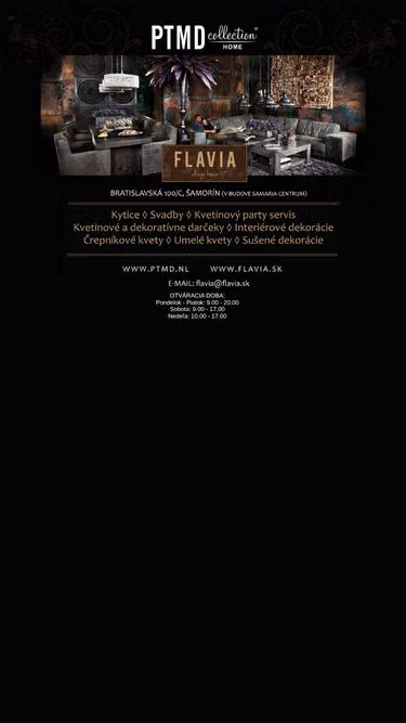 Screenshot of flavia.sk