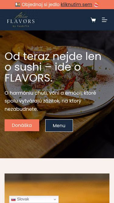 Screenshot of flavours.sk