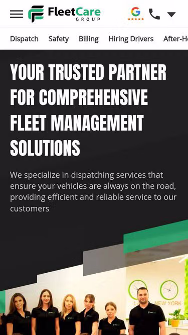 Screenshot of fleet.care