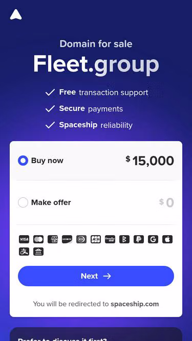 Screenshot of fleet.group