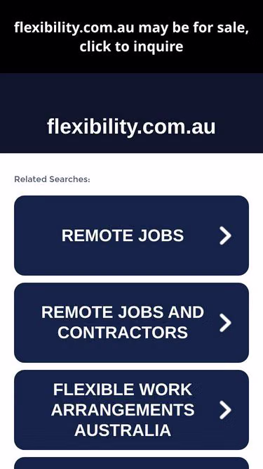Screenshot of flexibility.com.au