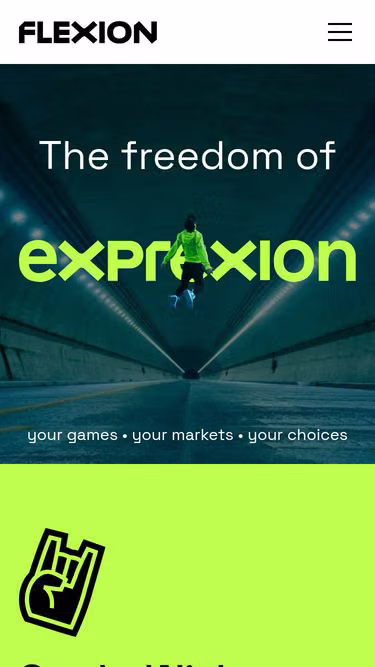 Screenshot of flexion.games