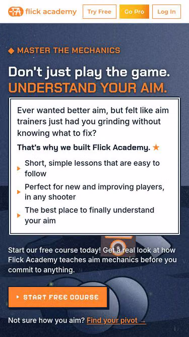 Screenshot of flick.academy