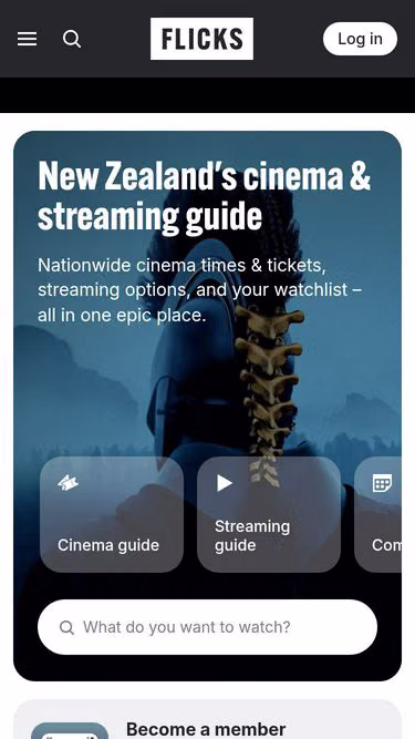 Screenshot of flicks.co.za
