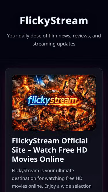 Screenshot of flickystream.buzz