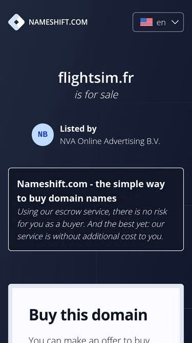 Screenshot of flightsim.fr