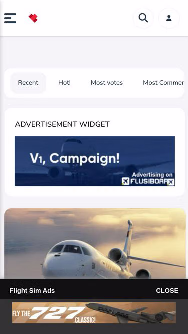 Screenshot of flightsim.news