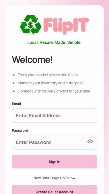 Screenshot of flipit.services