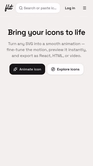 Screenshot of flit.design