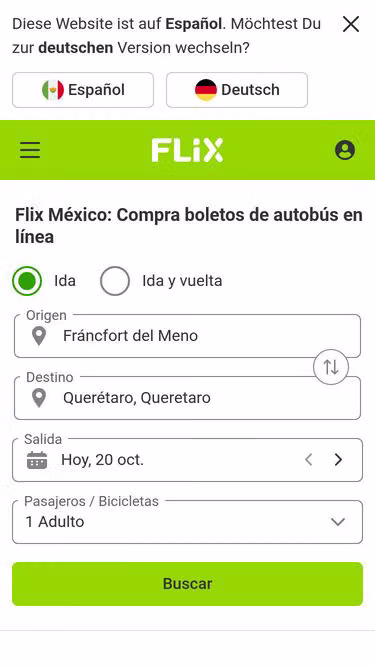 Screenshot of flix.com.mx